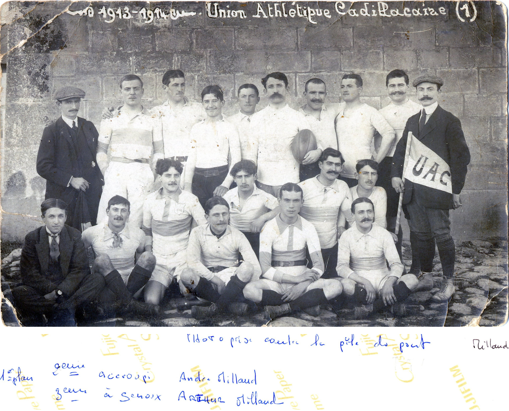 Equipe UA CADILLAC RUGBY 1913/1914