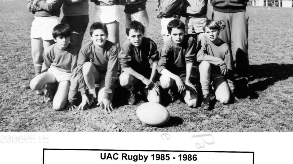 EQUIPE BENJAMIN UA CADILLAC RUGBY 1985 1986
