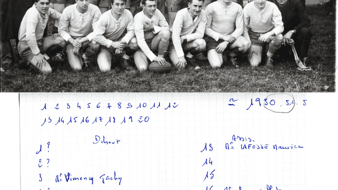 EQUIPE UA CADILLAC RUGBY 1950/1951