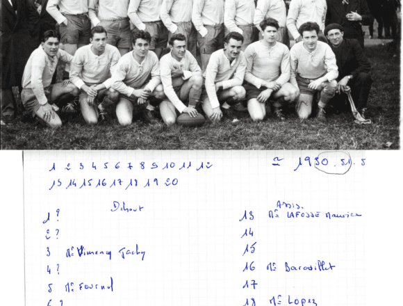 EQUIPE UA CADILLAC RUGBY 1950/1951