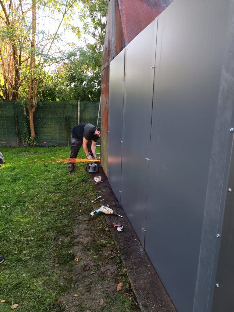 Le chantier touche à sa fin pour la rénovation du bbq de l'ua cadillac rugby