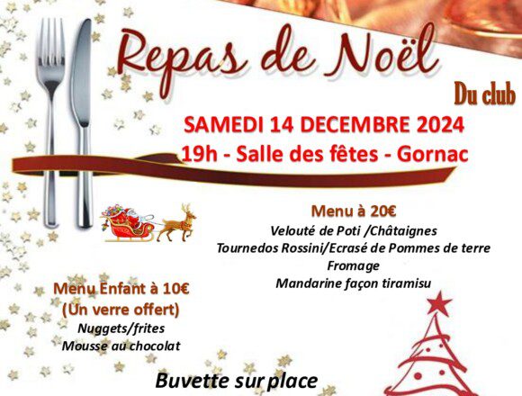 Repas de Noël du club