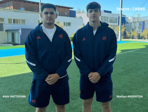 Amir HATTOUMA, Ancien joueur de l’école de rugby de Cadillac sélectionné avec l’équipe de France U18
