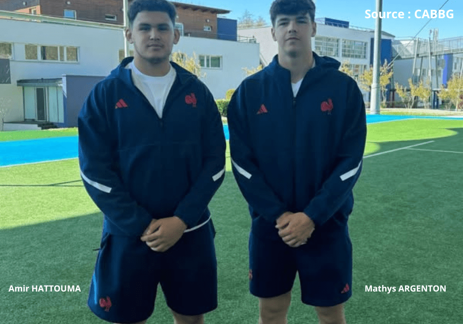 Amir HATTOUMA, Ancien joueur de l’école de rugby de Cadillac sélectionné avec l’équipe de France U18