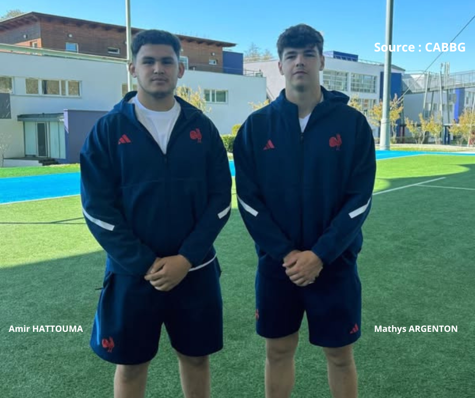 Amir HATTOUMA, Ancien joueur de l’école de rugby de Cadillac sélectionné avec l’équipe de France U18