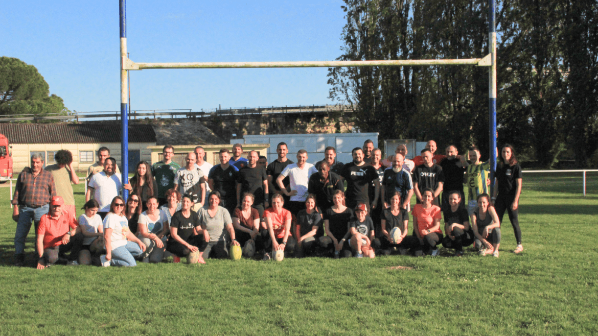 Team Building Rugby exceptionnel avec le Vignoble Laurent & Romain au Stade Raoul Cazenave !