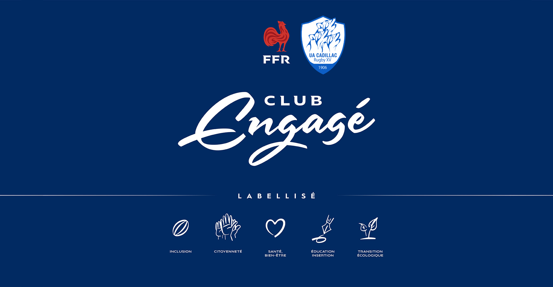 Le Club de Rugby de Cadillac reconnu Club Engagé par la FFR