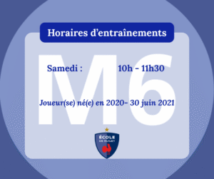 Horaires M6