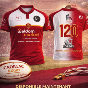 MAILLOT CADILLAC RUGBY COLLECTION 120ANS
