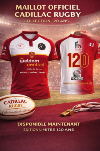 MAILLOT UA CADILLAC RUGBY COLLECTION 120ANS