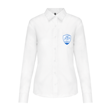 CHEMISE BLANCHE FEMME MANCHE LONGUE UA CADILLAC RUGBY