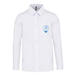 CHEMISE BLANCHE HOMME MANCHE LONGUE UAC